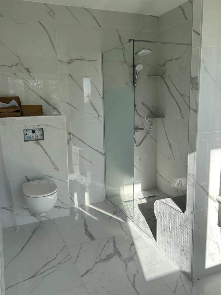Salle de bain et wc en marbre